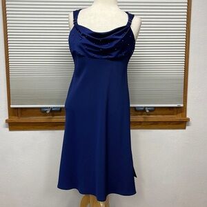 Donna Ricco New York NWT Blue Cocktail Dress 10P